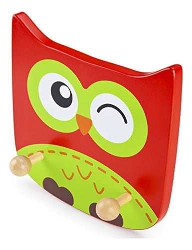 Imagination Generation Wooden Owl Kids Clothing Rack - Placa 1