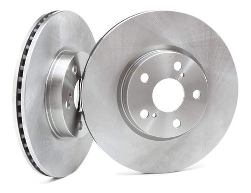 Litton Kit 2 Brake Discs for Peugeot 207 1.6 8v 0