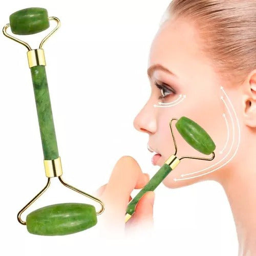 JTA Facial Massage Roller, Anti-Stress Jade Stone 0