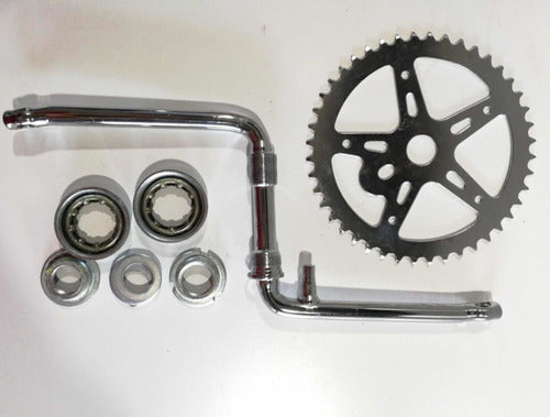 Pedal Box Kit + Crank + Plate Beach Bike Rod 26 Offer 0