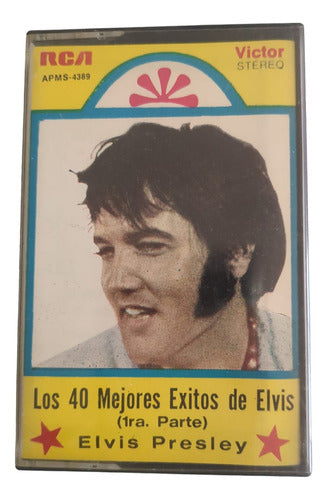 Cassette Elvis Presley Los 40 Mejores Éxitos 1ra Parte Super 0