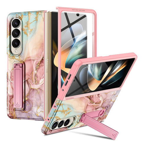 Funda Para Samsung Galaxy Z Fold 4 - Marmol Rosa 0