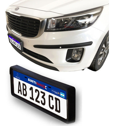 SILVAFLEX® Kia Carnival 19/2020 Front Bumper and License Plate Guard Antishox® 25mm 0