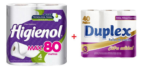 Higienol Combo Pack Bolson Higienol Max Simple X 80 + Duplex 3 X 40 0