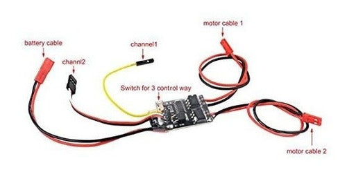 Controlador Velocidad Bidireccional 5a 2s-3s Lipo - 4pcs 1