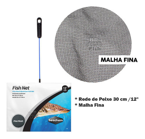 Rede Para Peixes Aquários Seachem Fish Net 30cm Malha Fina 1