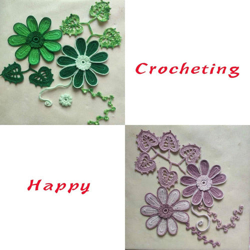 Hilo De Ganchillo Rosa Claro Tamaño 10 Para Tatting Y Croche 2