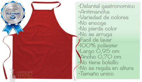 Pack of 5 Gastronomic Kitchen Anti-Stain Aprons 2