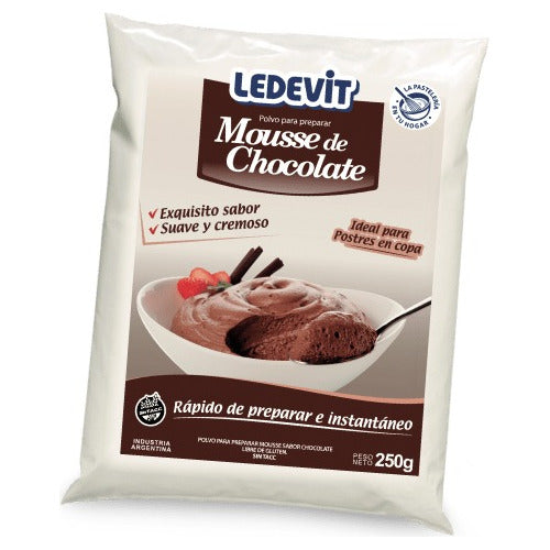 Ledevit Mousse De Chocolate 250gr 0