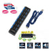 7Port Splitter Adapter USB3.0 Hub 5Gbps On/Off Switch 2