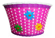 DSH Bicycle Basket for Girls with Floral Design – 20" Pink 7