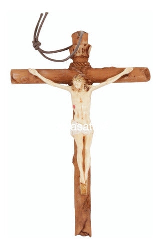 Fars Wall Cross of Jesus Christ in Relief 29cm Italy 2