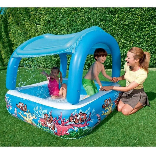 Pileta Pelotero Inflable C/ Techo Desmontable Niños+ Pelotas 2