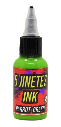 5 Jinetes Tinta Tattoo 1oz. Parrot Green 0