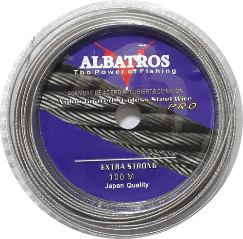 Albatros Steel Cable 20 Lb X 100 Mts 0