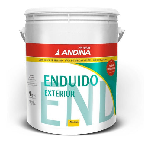 Enduido Paredes Exterior Andina X 4 Litros 0