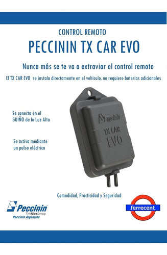 Control Remoto Tx Car Peccinin Activa Luz Alta Auto 2