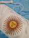 Emblemas Argentinos Premium Argentine Flag 130x250cm with Reinforced Seams and Hanging Ropes 2