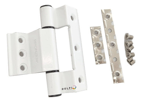 Bronzen H62 Hinges for Modena White Aluminum Doors, 20 Units 3