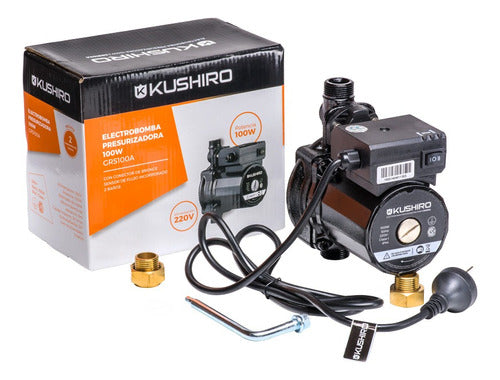 Kushiro Electrobomba Presurizadora 100W 2 Baños Conector De Bronce 1