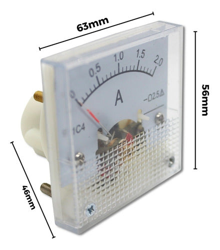 Amperímetro Painel Analógico Dc 2a Pressão E Fluxo Injetoras 5