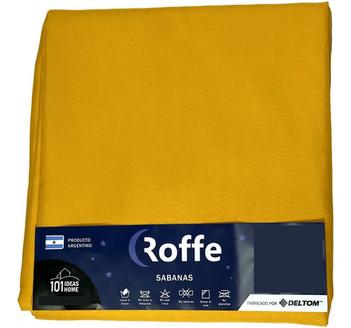 Pack of 3 Adjustable Queen Size Sheets 220 X 240 Cm - Roffe 33