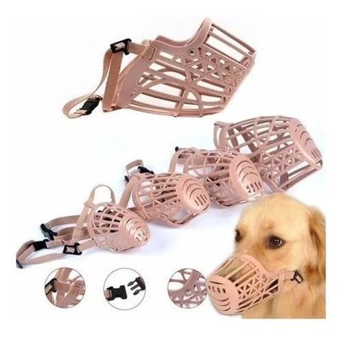 MAU Adjustable Plastic Basket Muzzle Size 1 for Small Dogs 1