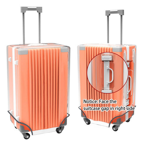 Esholife Clear PVC Luggage Cover Protector 73 to 81cm - Transparent 2