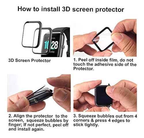 Smaate 3D Screen Protector Compatible with Veryfitpro 4