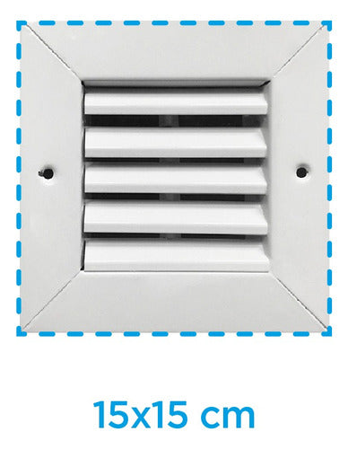 Suref Rejilla De Ventilacion 10x10 + Tapa Ciega Imantada 1