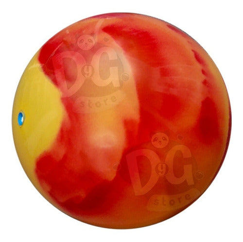 Pelota De Goma Kiko Gigante 55cm Multicolor Plastisol X 2 U 5