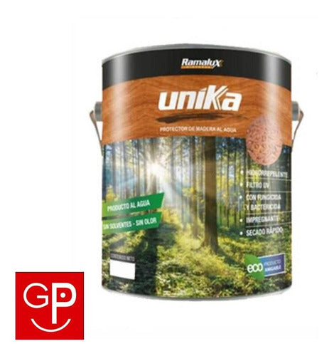 Protector Para Madera Nogal Al Agua Unikal 3.6l G P 1