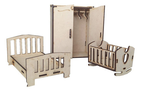 Premium Wooden Dollhouse for Children's Furniture 3