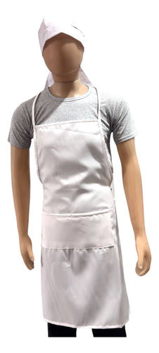 Manteleria Carim Kitchen Apron Set with Chef Bandana 1