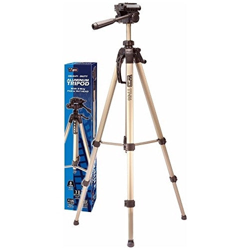 Vidpro TT56 Tripods de Aluminio Resistente de 56 con 3 Vías 0