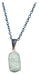 Aquamarine Gemas Polished Pendant + Surgical Steel Chain 0