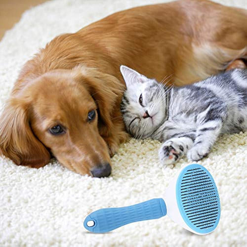 Depets Self-Cleaning Brush for Pets, Brush for Dogs and Cats 4