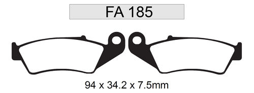 CBK Pastillas Freno FA185 Yamaha WR 250 400 450 Del. Spot Moto 2