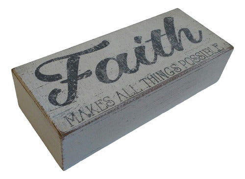 Quill to Paper White Distressed Wooden Decor With Phrase 0