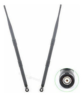 2pcs Nueva Banda Dual 9dbi Antena Rp-tnc 2.4ghz 5.8ghz 1