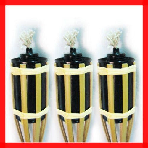 Out Rattan Citronella Torch for Garden Mosquito Repellent Decor 6