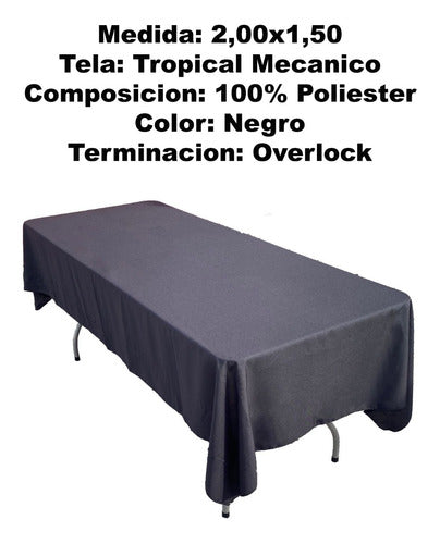 Rectangular Tablecloth 2.00 x 1.50 Ideal for Events 12