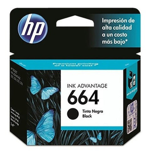 Pack Hp 664 Original Negra Bk Y Color 1