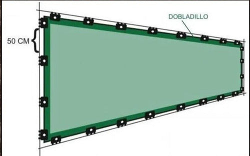 Plasticos Gimenez Tela Verde Cubre Cerco 70 Gr 1