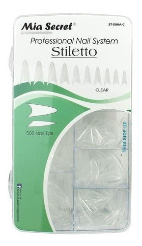 Mia Secret Tips Stiletto Transparente X 500 0