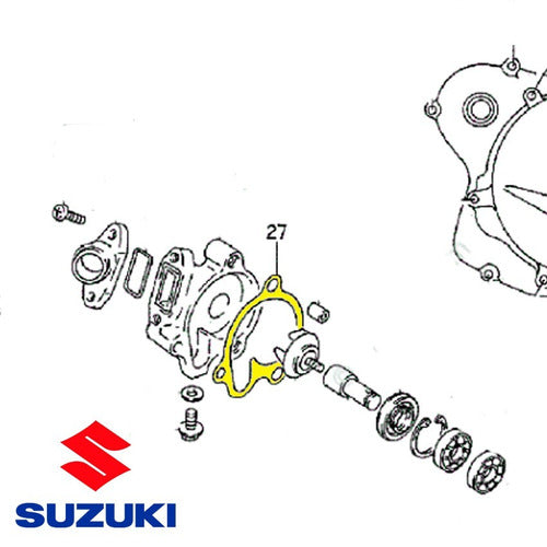 Suzuki Junta Tapa Bomba De Agua Original RM 125 92 - 00 - Powertech Motos 2