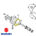 Suzuki Junta Tapa Bomba De Agua Original RM 125 92 - 00 - Powertech Motos 2