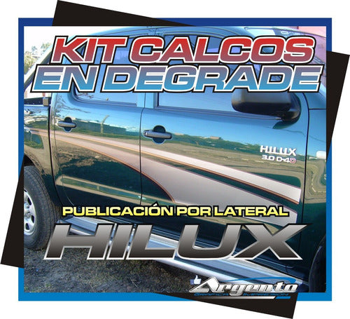 Toyota Franja Lateral Hilux SRV 2005 Adhesivos Calcos 3