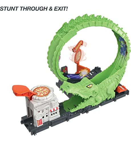 Hot Wheels Gator Loop Attack Playset Toy Car Track 2