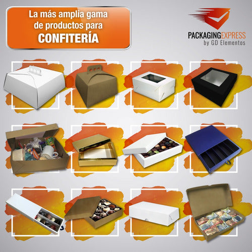 Premium Alfajores Conitos Large Boxes Pack Of 100 Units 35x5x20 4